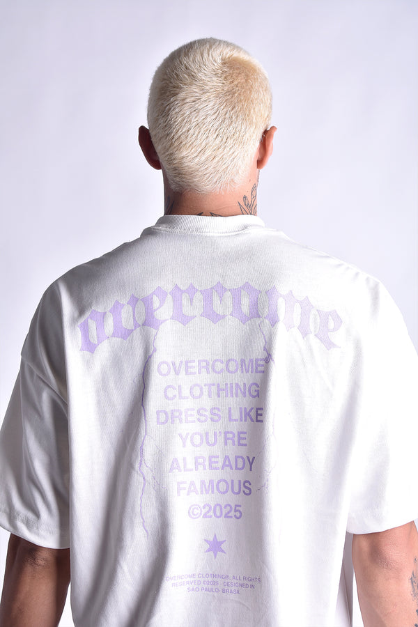 Camiseta Overcome Oversized Thunder Pulse Off White