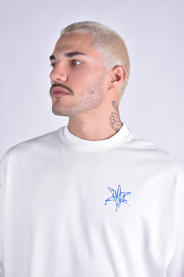 Camiseta Overcome Oversized Dripping Off White