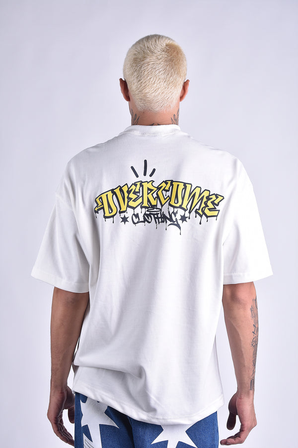 Camiseta Overcome Oversized Disturb Off White