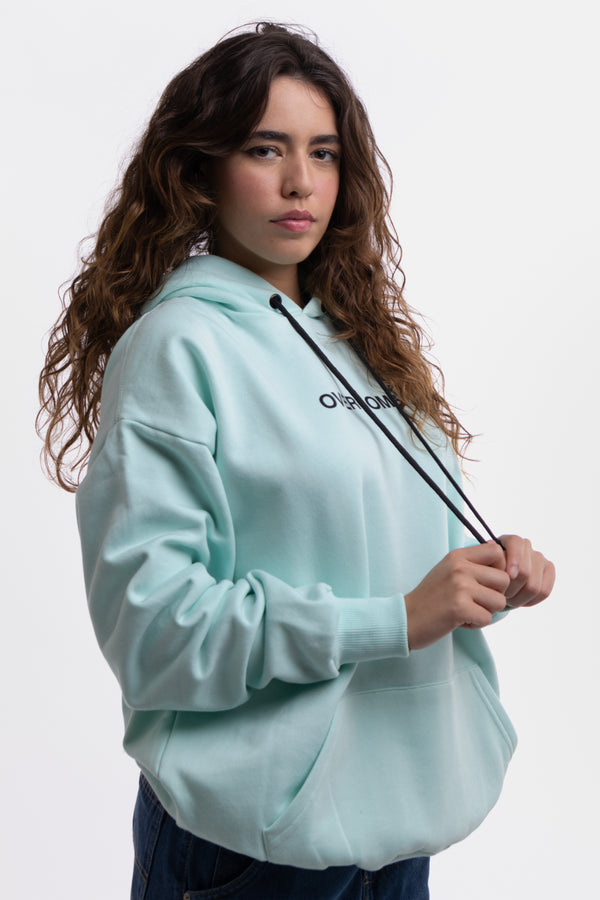 Moletom Overcome Canguru New Logobox Tiffany