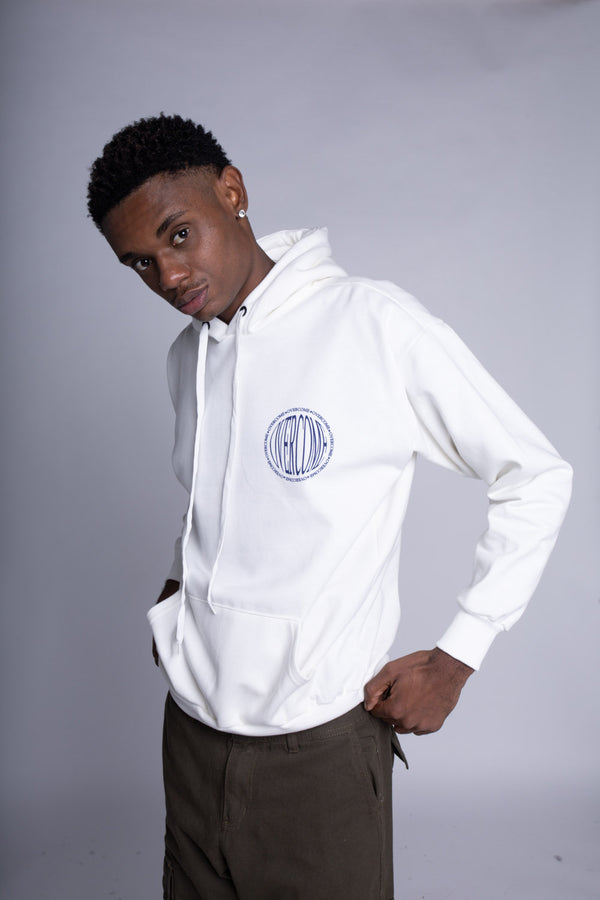 Moletom Canguru Overcome Sphere Off White