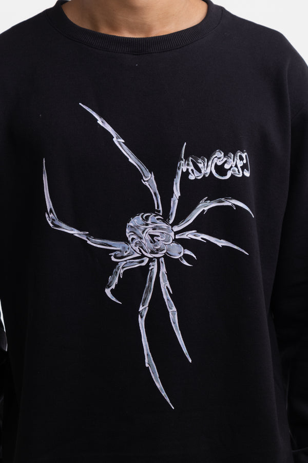 Moletom Careca Overcome Spider Preto