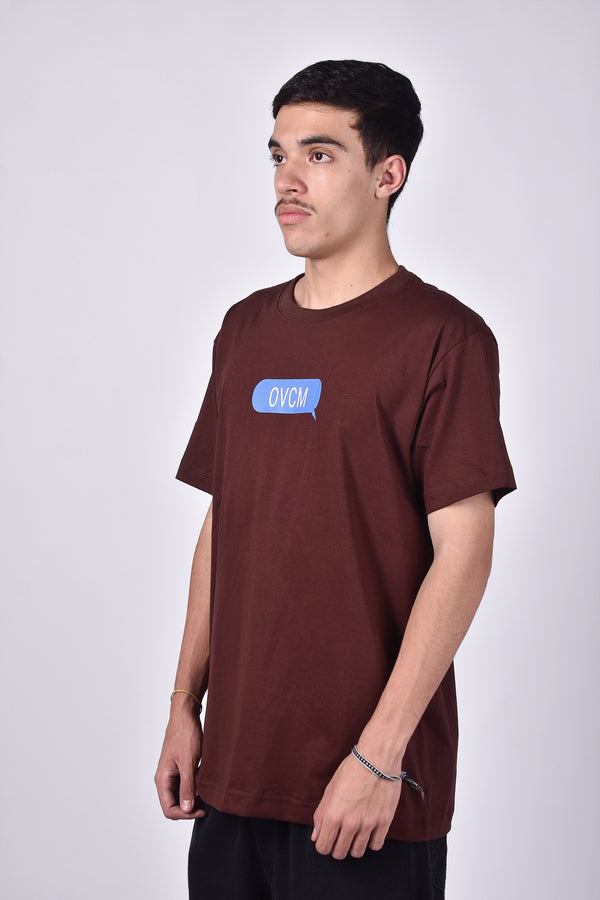 Camiseta Overcome I Love You Marrom
