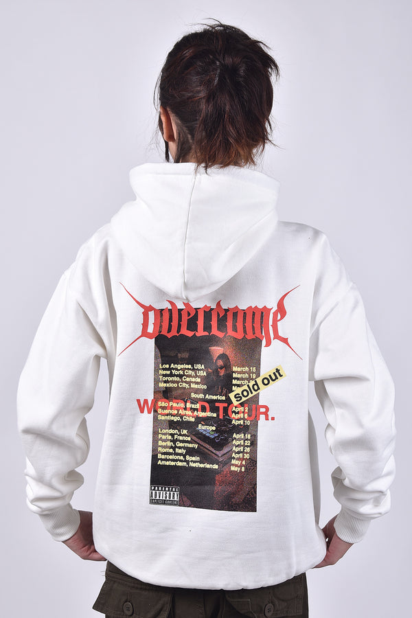 Moletom Overcome Canguru World Tour Off White
