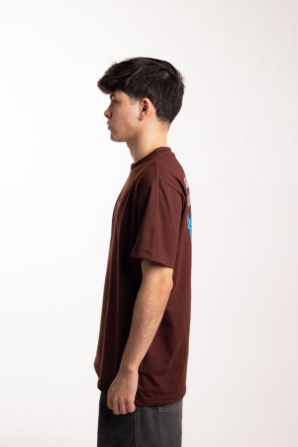 Camiseta Overcome Global Citizen Marrom