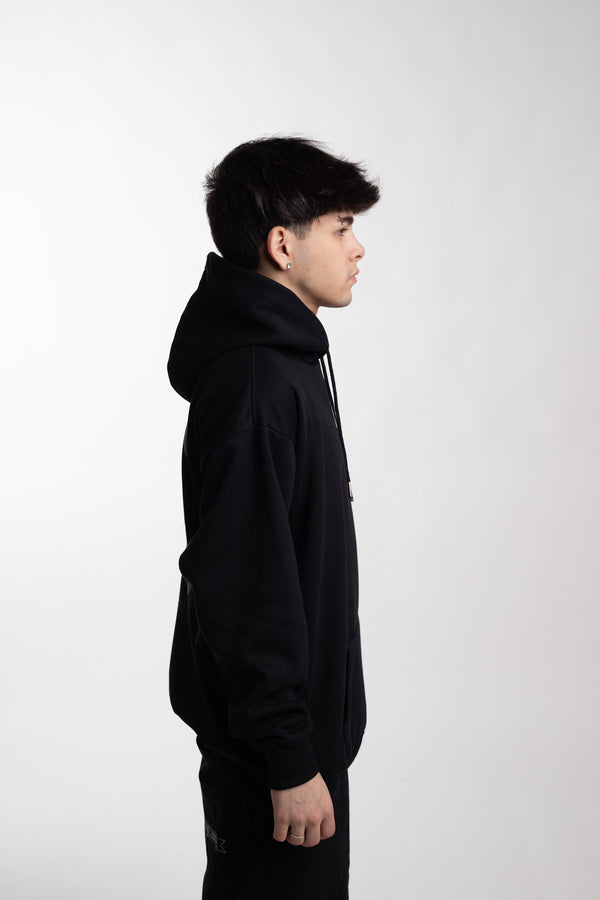 Moletom Overcome Canguru Yin Yang Vinil Preto-001