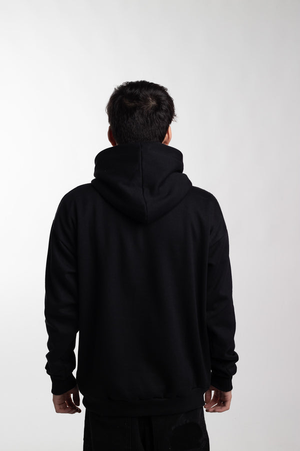 Moletom Overcome Canguru Minimalist Essentials Preto-001