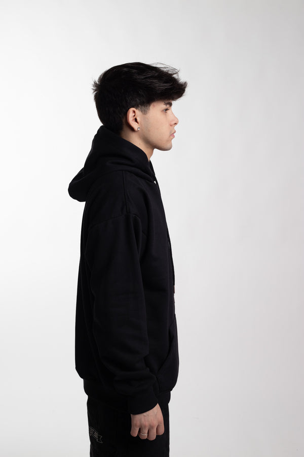 Moletom Overcome Canguru Minimalist Essentials Preto-001