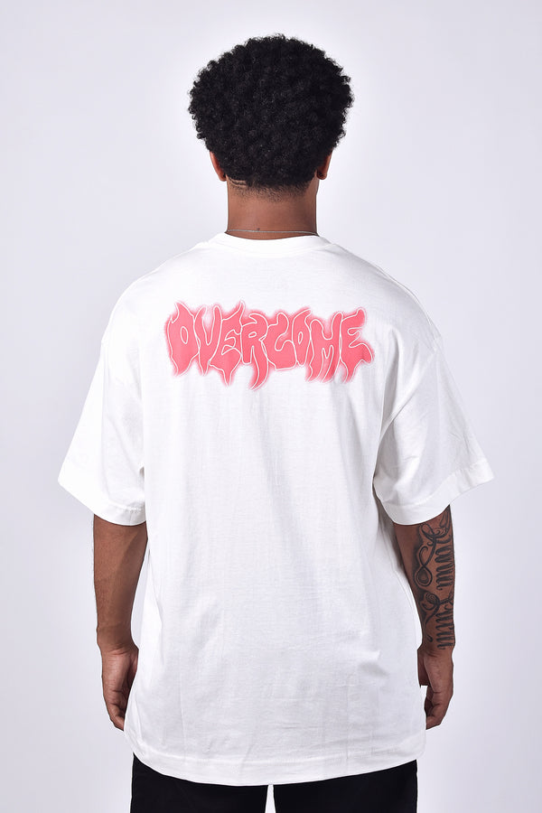 Camiseta Overcome Oversized Bounce Vice Off White