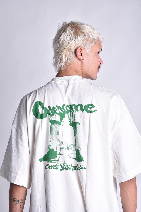 Camiseta Overcome Oversized Create Path Off White
