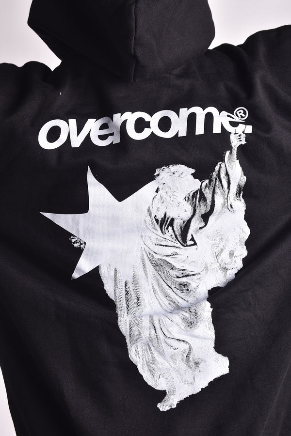 Moletom Overcome Canguru Star Angel Preto