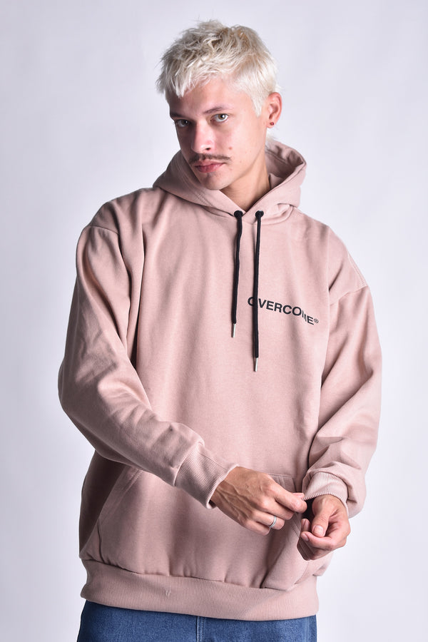 Moletom Overcome Canguru Basic Ovcm Bege