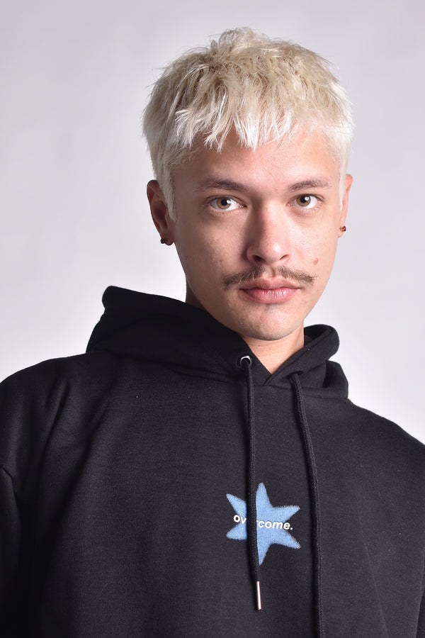 Moletom Overcome Canguru Arial Star Preto