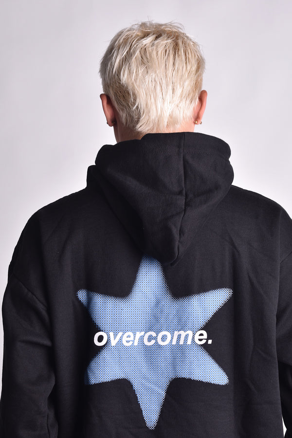 Moletom Overcome Canguru Arial Star Preto