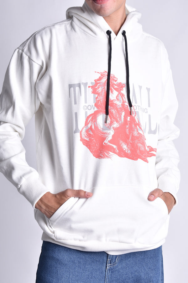 Moletom Overcome Canguru The Fall Off White