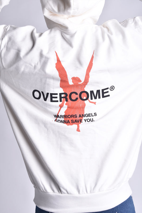 Moletom Overcome Canguru Warrior Angel Off White
