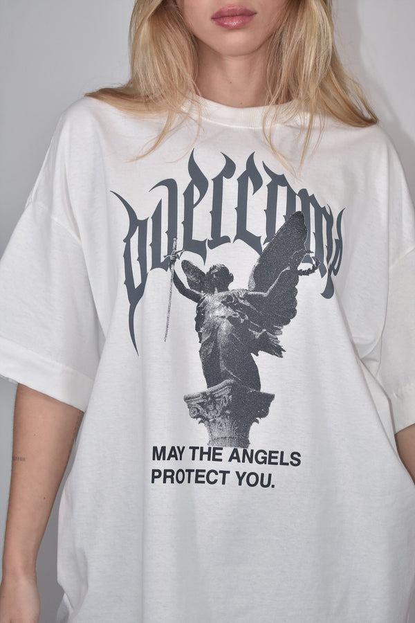 Camiseta Overcome Oversized Dark Angel Off White