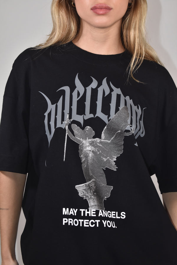 Camiseta Overcome Oversized Dark Angel Preta