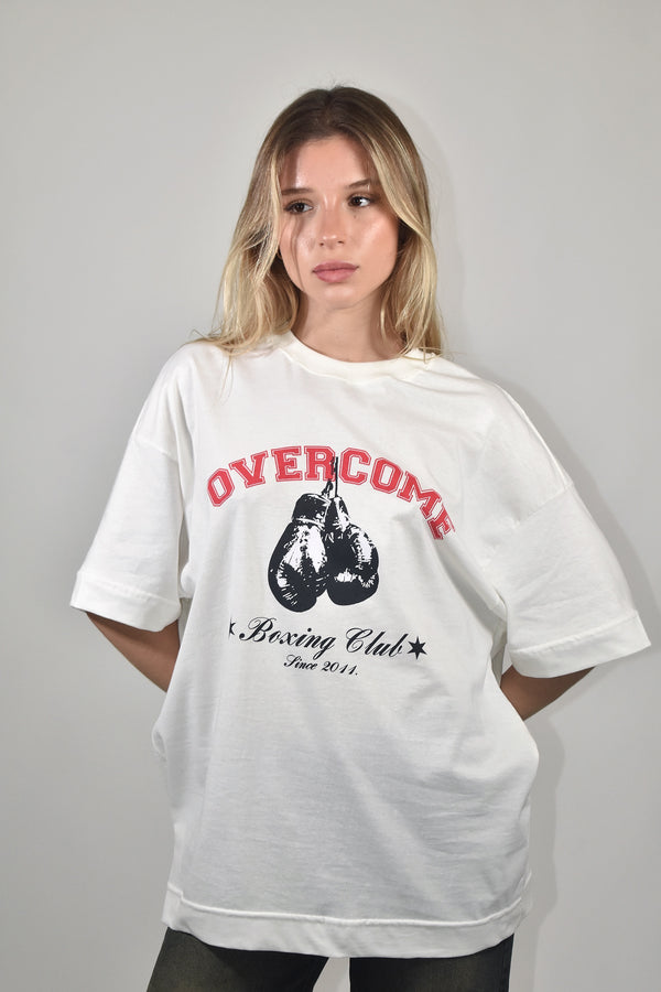Camiseta Overcome Oversized Boxing Off White