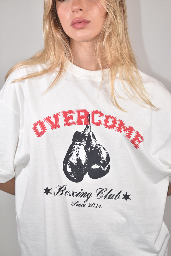 Camiseta Overcome Oversized Boxing Off White