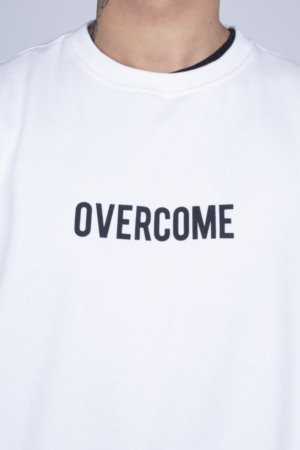 Moletom Overcome Careca "Logobox" Off White
