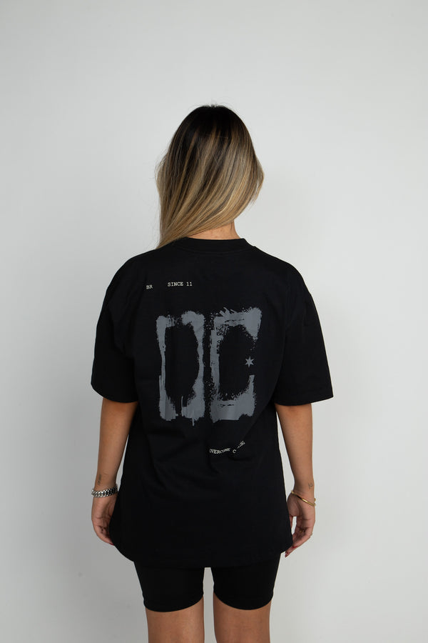 Camiseta Oversized Overcome Oc Spray Preta-001