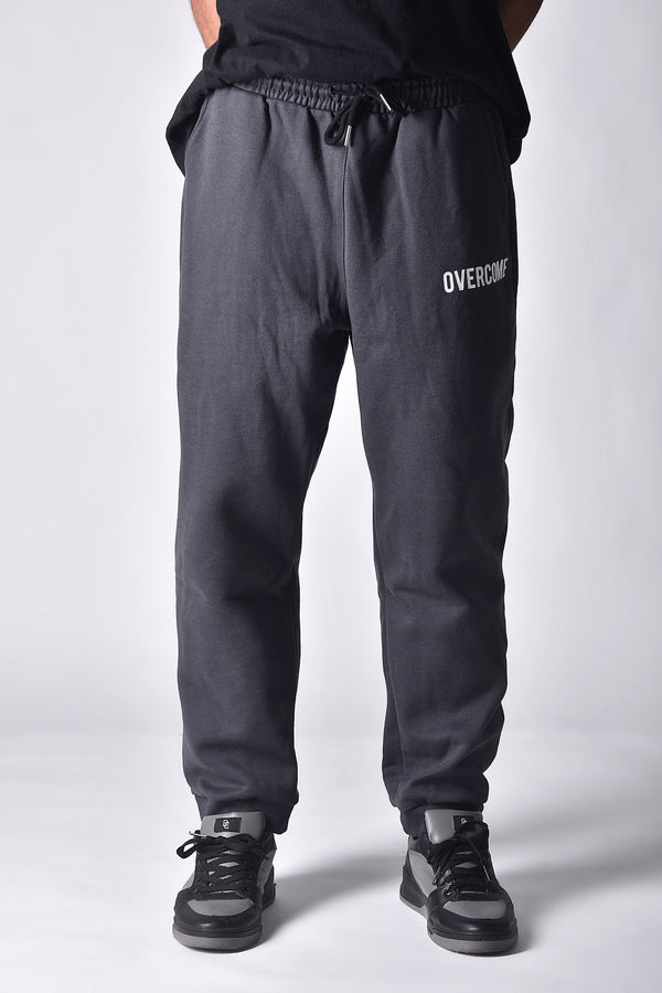 Calça Overcome Moletom Logobox Cinza Chumbo
