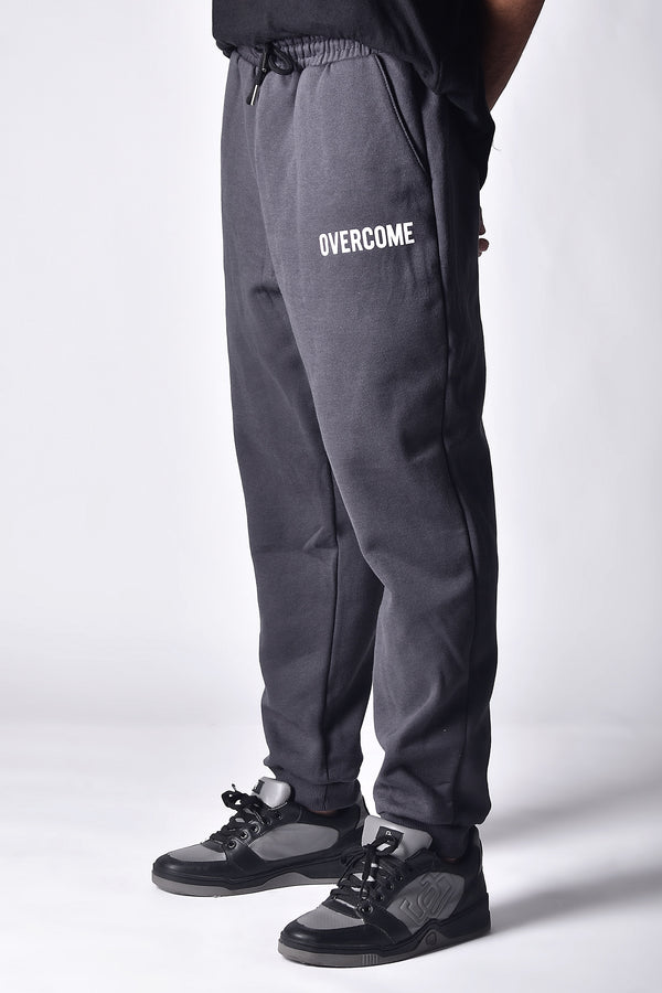 Calça Overcome Moletom Logobox Cinza Chumbo