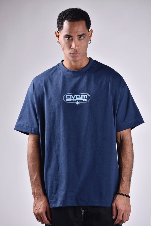 Camiseta Overcome Oversized Urban tide Azul Marinho