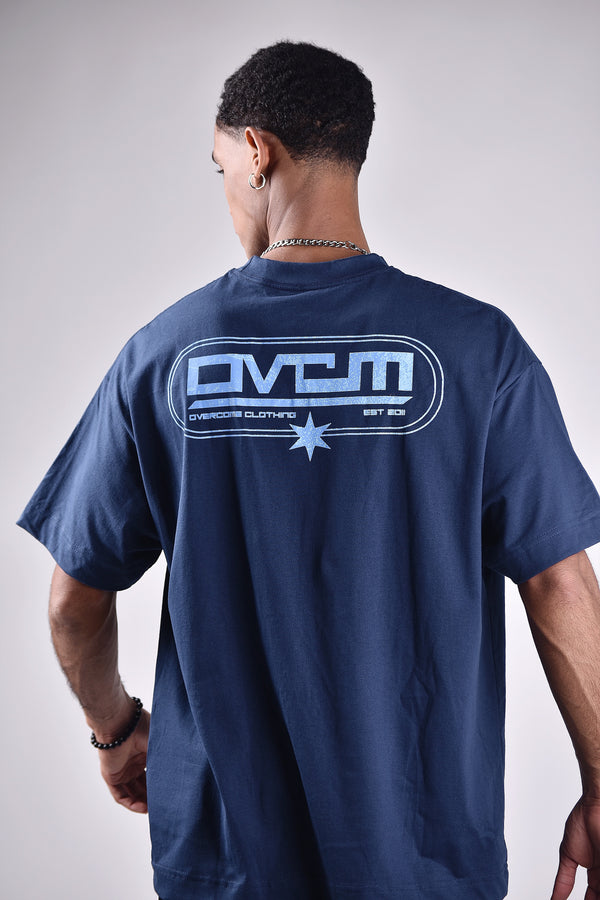 Camiseta Overcome Oversized Urban tide Azul Marinho