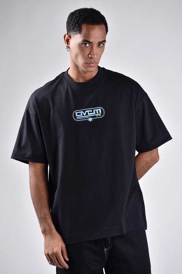Camiseta Overcome Oversized Urban tide Preta