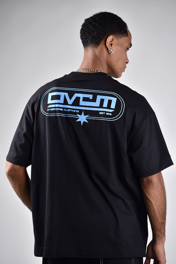 Camiseta Overcome Oversized Urban tide Preta