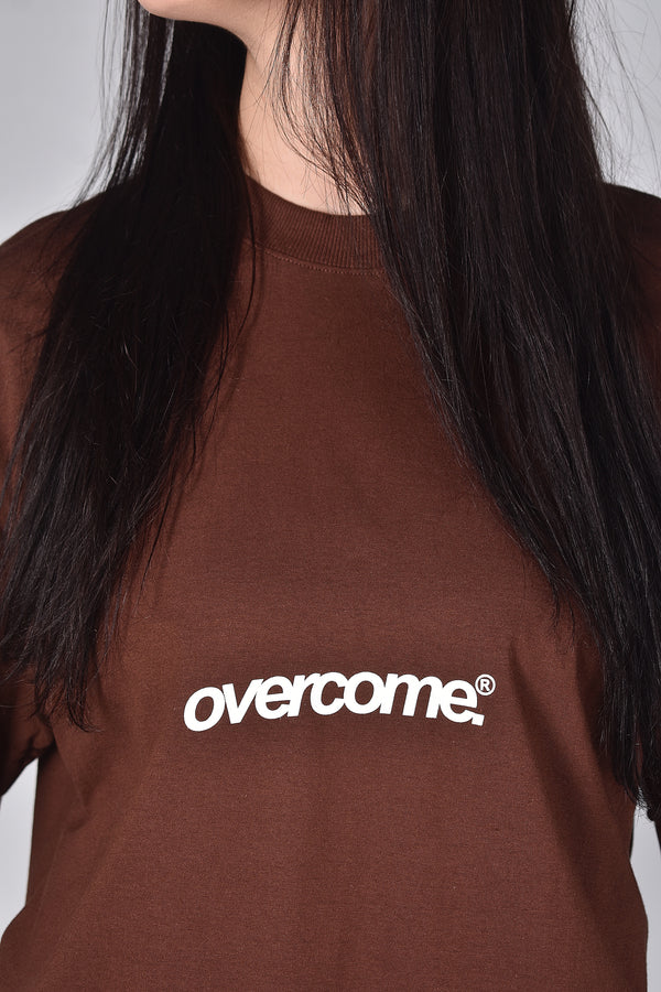 Camiseta Overcome Oversized Minimal Marrom