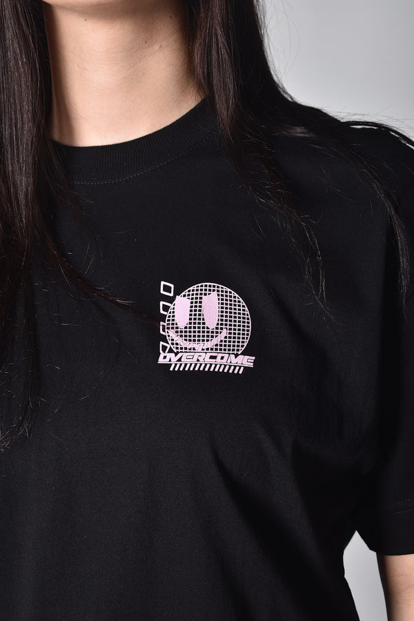 Camiseta Overcome Oversized Domination Smile Preta