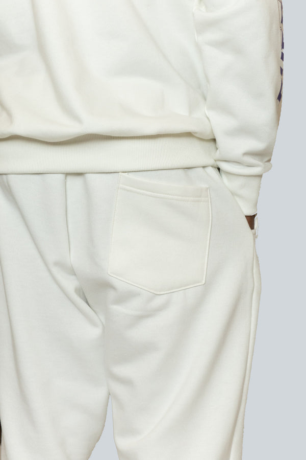 Calça Moletom Overcome OC Relevo Off White