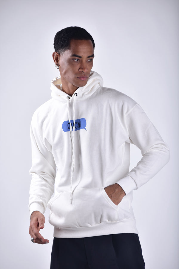 Moletom Overcome Canguru I Love Off White