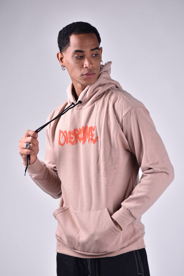 Moletom Overcome Canguru Street Style Bege