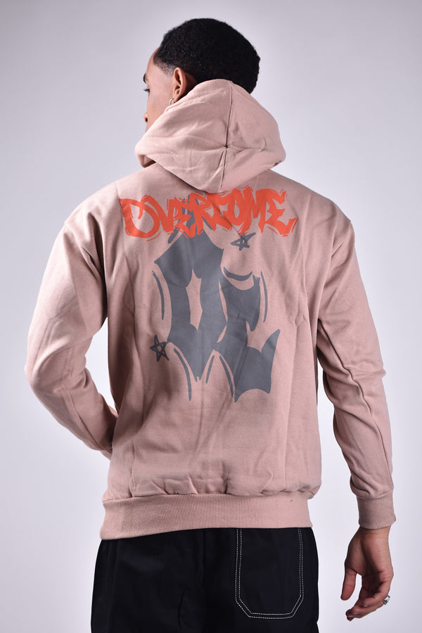 Moletom Overcome Canguru Street Style Bege