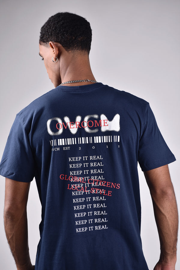 Camiseta Overcome Keep It Real Azul Marinho