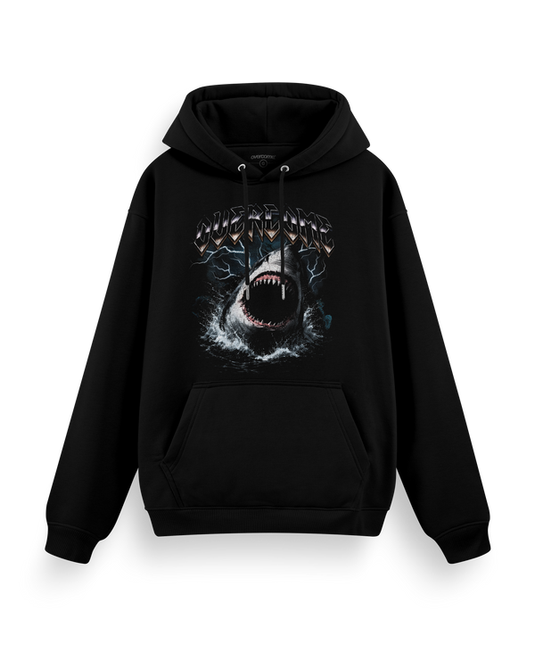 Moletom Canguru Overcome Shark Preto-001