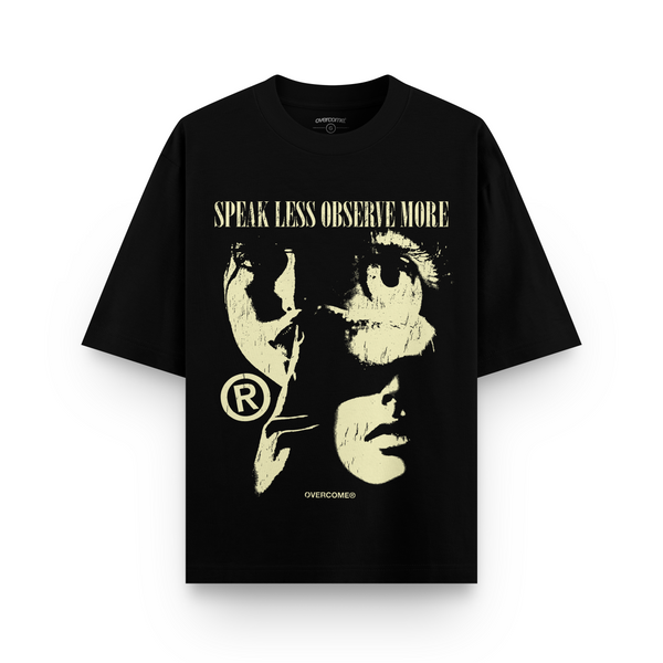 Camiseta Overcome Oversized Observe More Preta-001