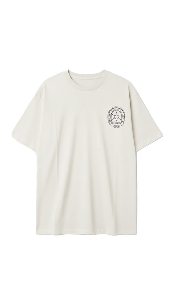 Camiseta Oversized Overcome Horse Shoe Off White-001