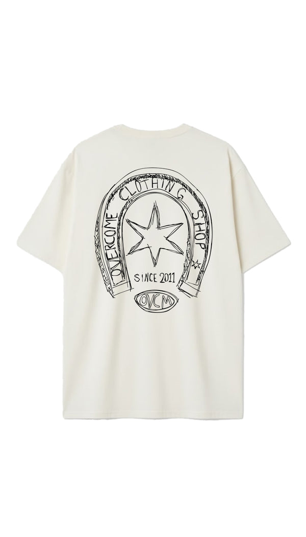 Camiseta Oversized Overcome Horse Shoe Off White-001
