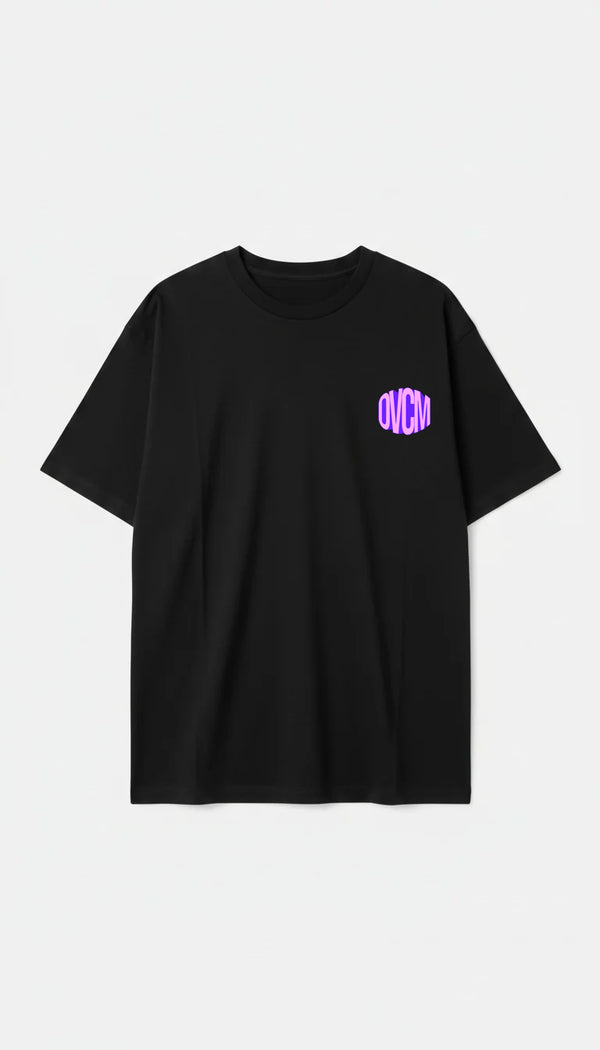 Camiseta Overcome Oversized Bold Air Preta-001
