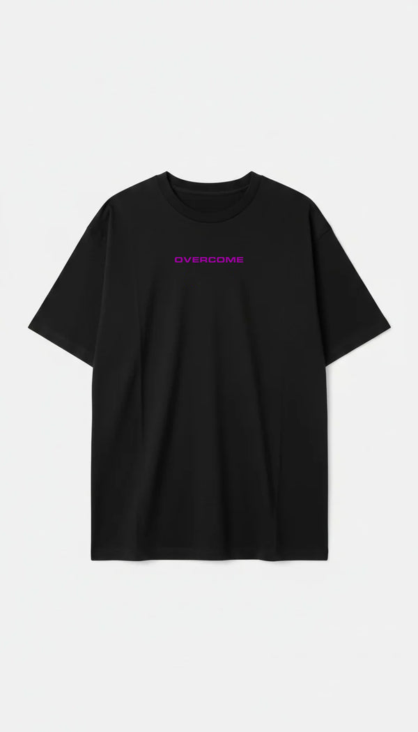 Camiseta Overcome Oversized Encore 2.0 Preta/Roxo-001