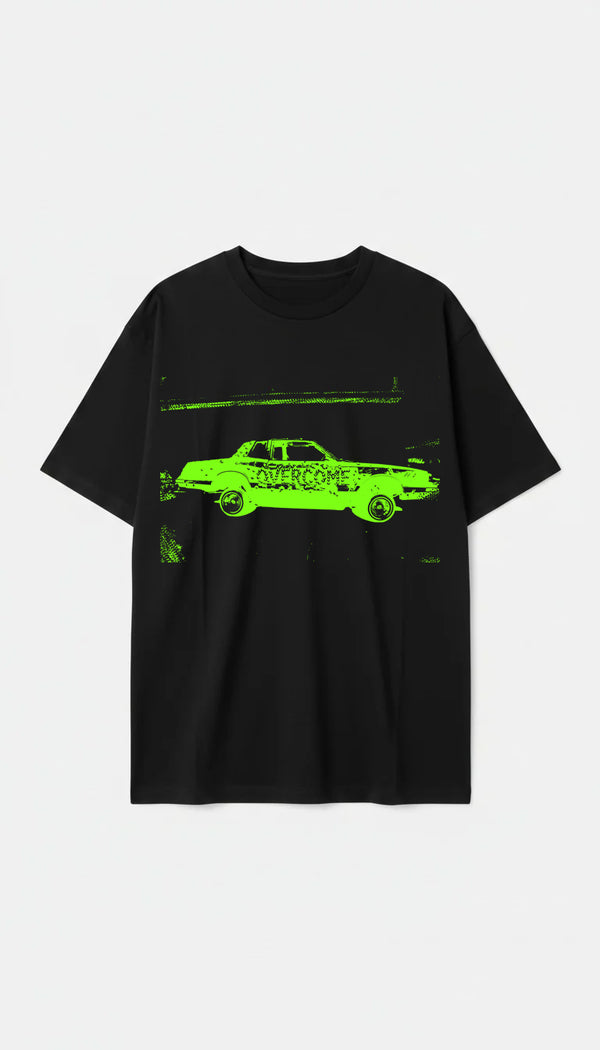 Camiseta Overcome Oversized Gangster Green Preta-001