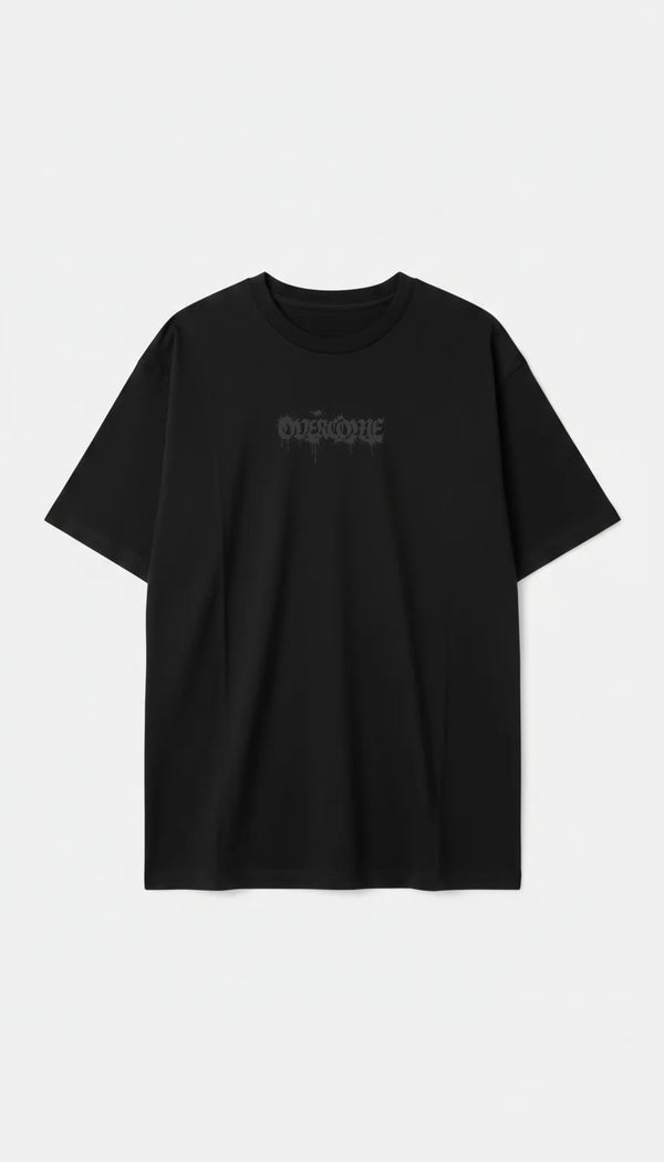 Camiseta Overcome Oversized Script Oc Spray Preta-001