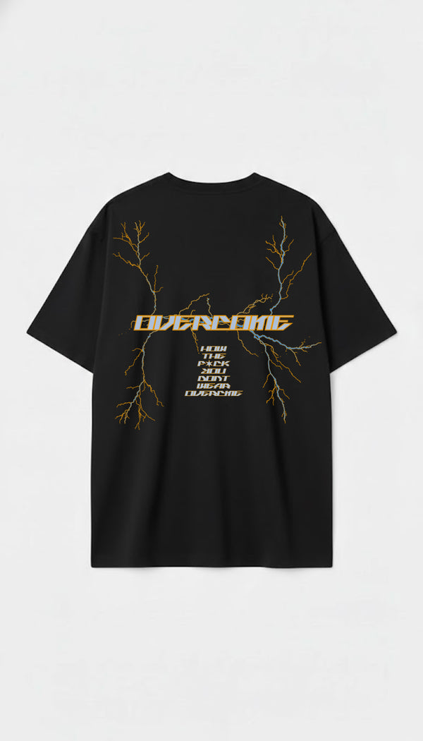 Camiseta Overcome Oversized Thunder Preta-001