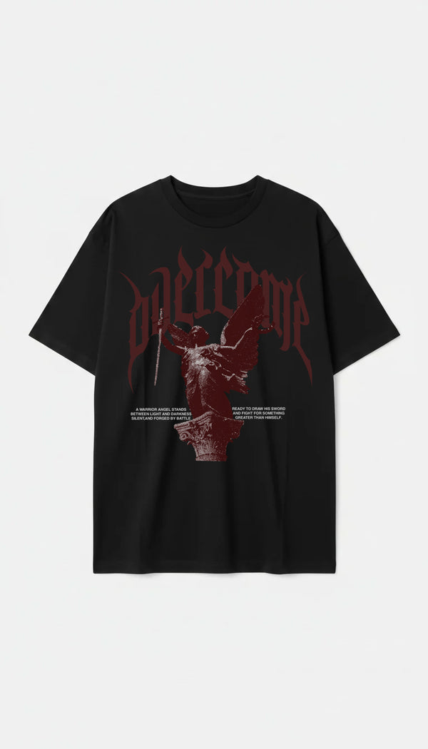 Camiseta Overcome Oversized Dark Angel Preta-001