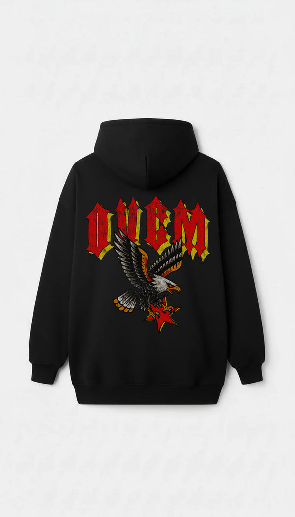 Moletom Overcome Canguru Eagle Preto-001